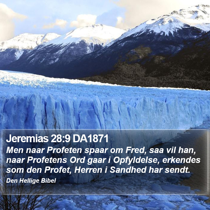 Jeremias 28:9 DA1871 Bible Study