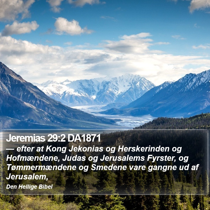 Jeremias 29:2 DA1871 Bible Study