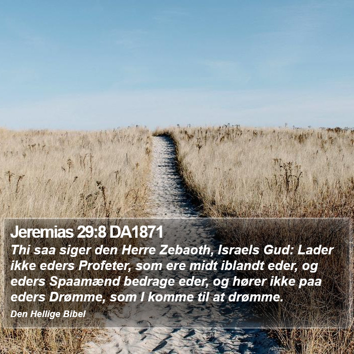 Jeremias 29:8 DA1871 Bible Study