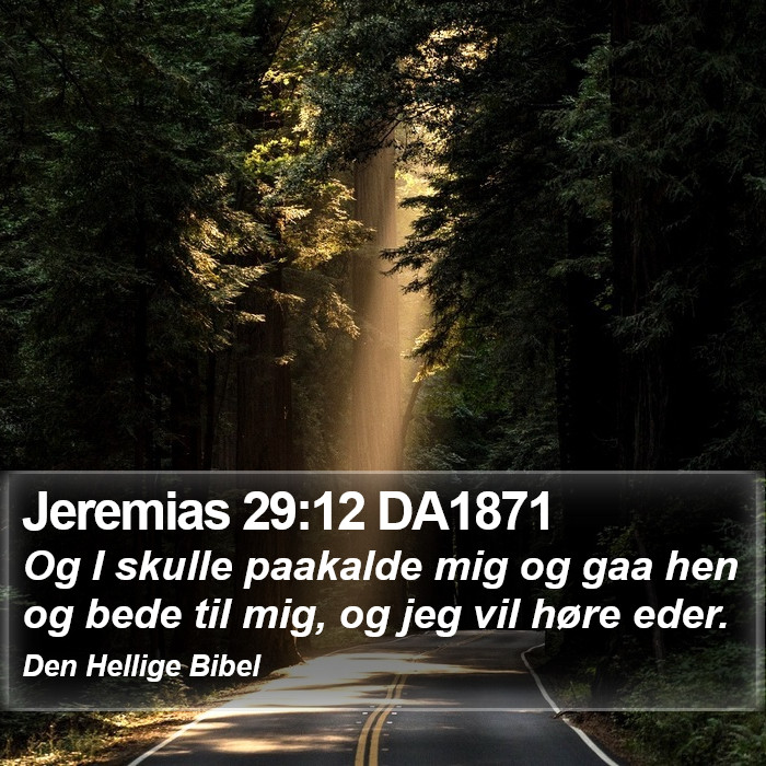 Jeremias 29:12 DA1871 Bible Study