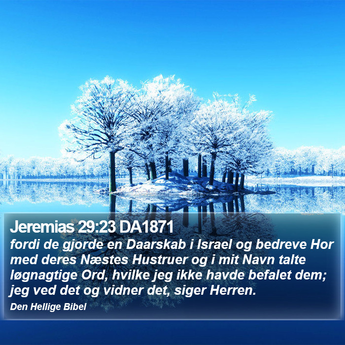 Jeremias 29:23 DA1871 Bible Study