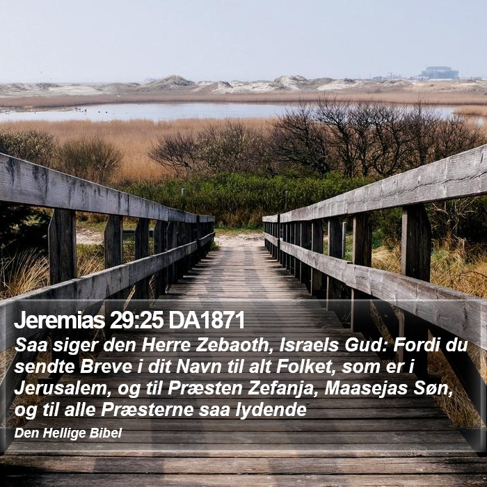 Jeremias 29:25 DA1871 Bible Study