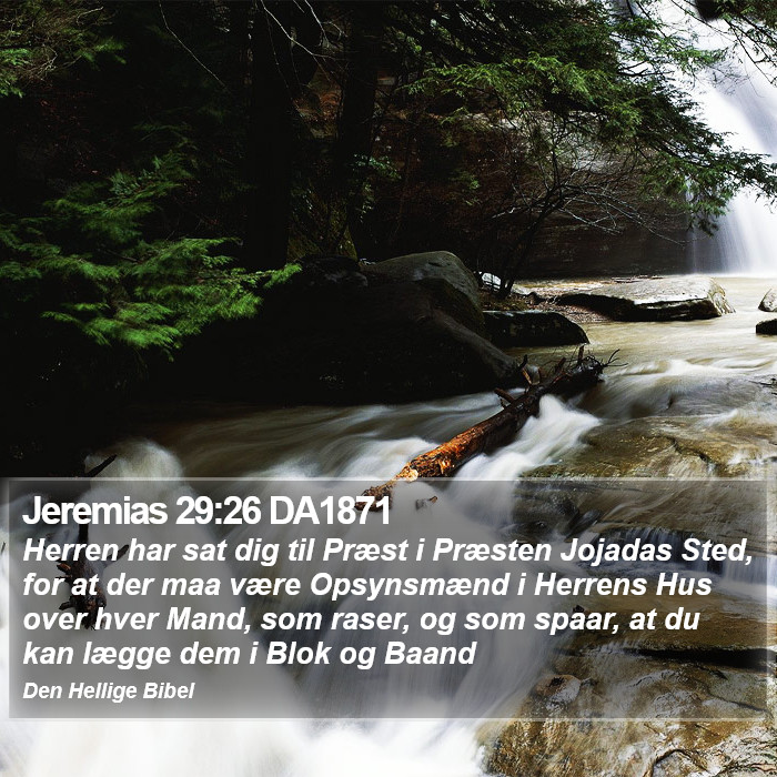 Jeremias 29:26 DA1871 Bible Study