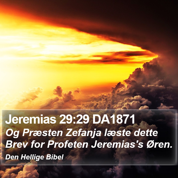 Jeremias 29:29 DA1871 Bible Study