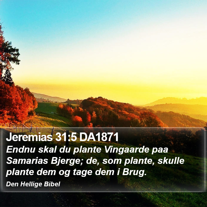 Jeremias 31:5 DA1871 Bible Study