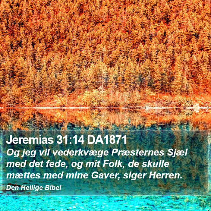 Jeremias 31:14 DA1871 Bible Study