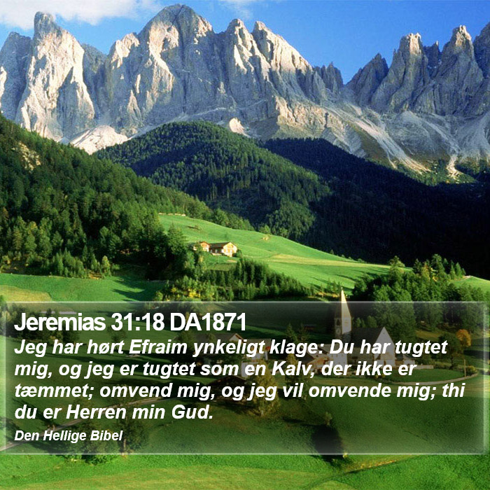 Jeremias 31:18 DA1871 Bible Study