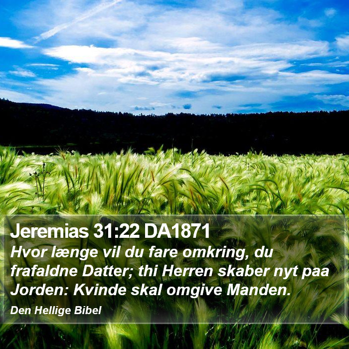 Jeremias 31:22 DA1871 Bible Study