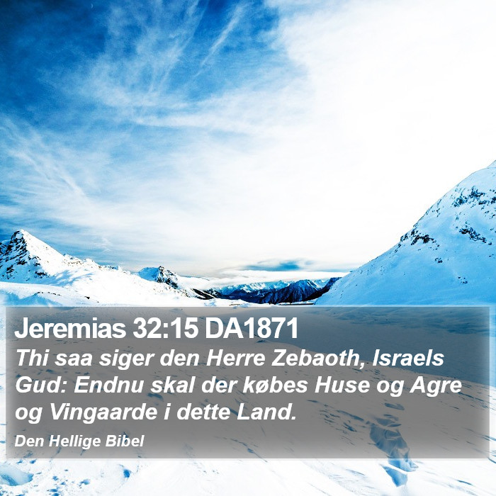 Jeremias 32:15 DA1871 Bible Study