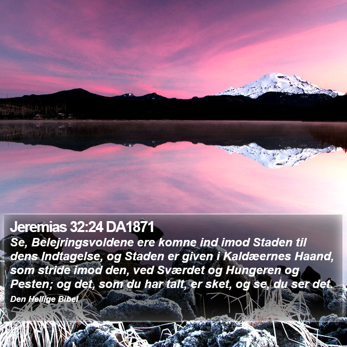 Jeremias 32:24 DA1871 Bible Study