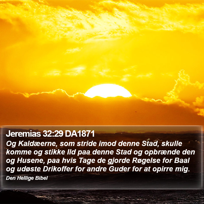 Jeremias 32:29 DA1871 Bible Study