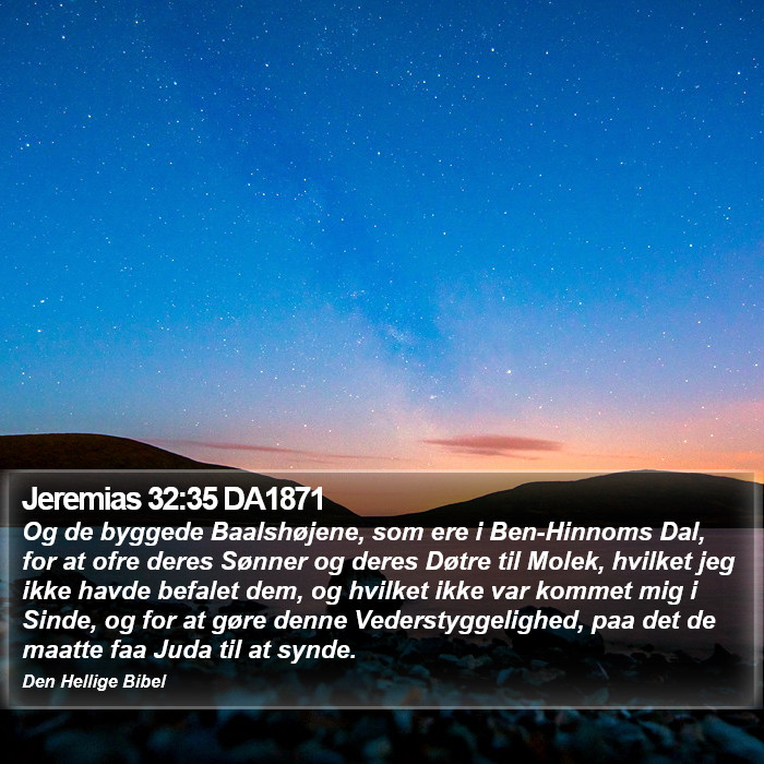 Jeremias 32:35 DA1871 Bible Study