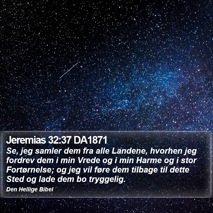 Jeremias 32:37 DA1871 Bible Study