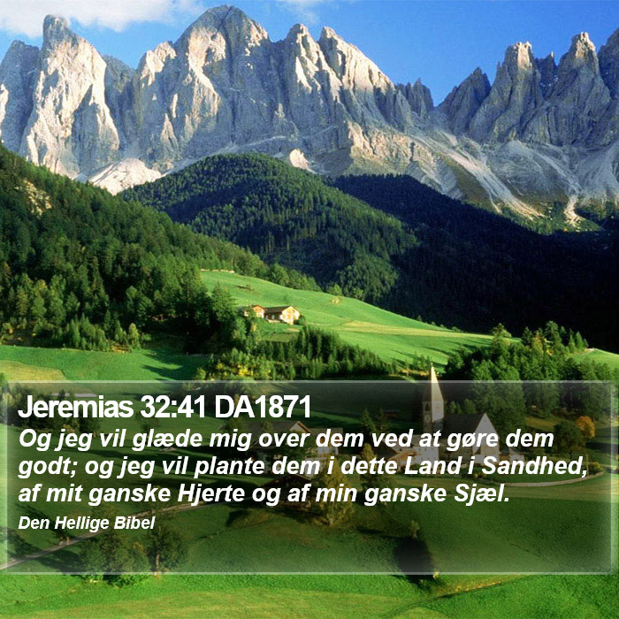 Jeremias 32:41 DA1871 Bible Study