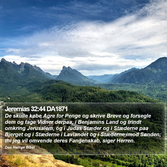 Jeremias 32:44 DA1871 Bible Study