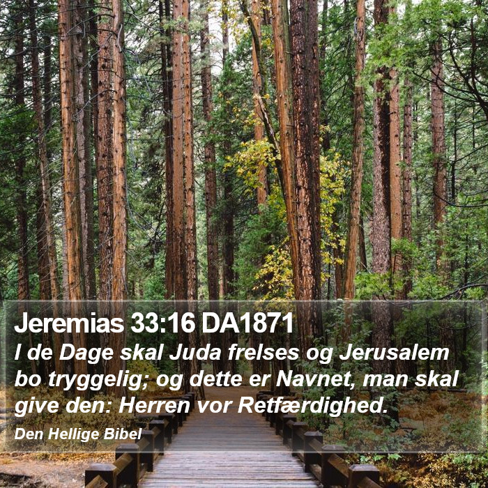 Jeremias 33:16 DA1871 Bible Study