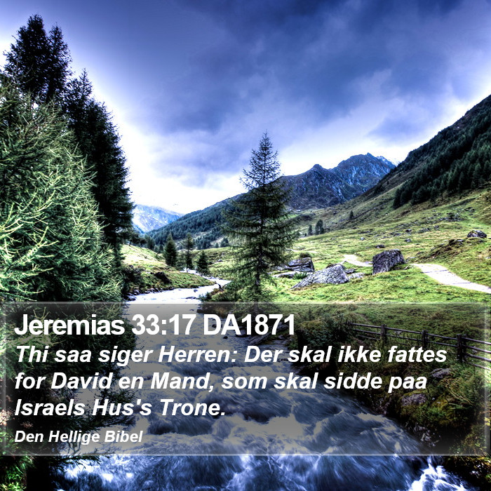 Jeremias 33:17 DA1871 Bible Study