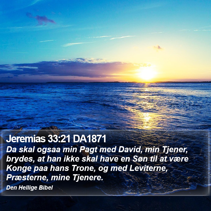 Jeremias 33:21 DA1871 Bible Study