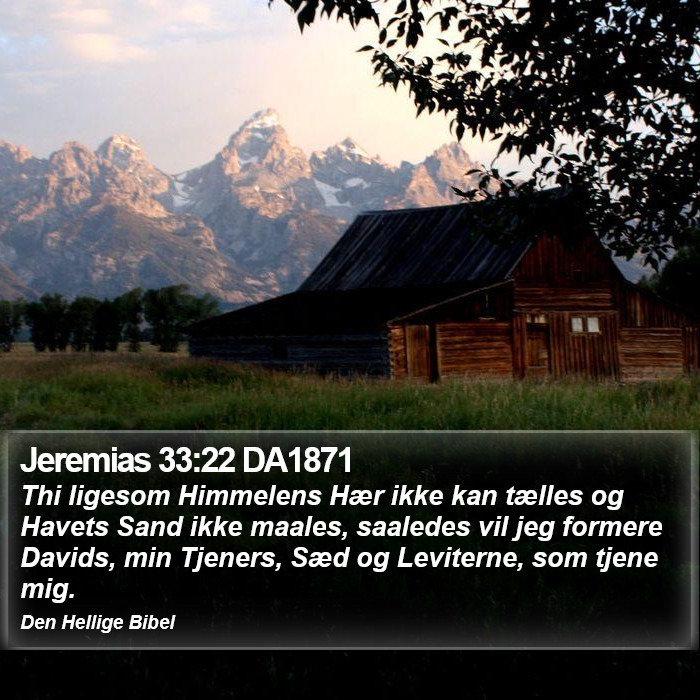 Jeremias 33:22 DA1871 Bible Study