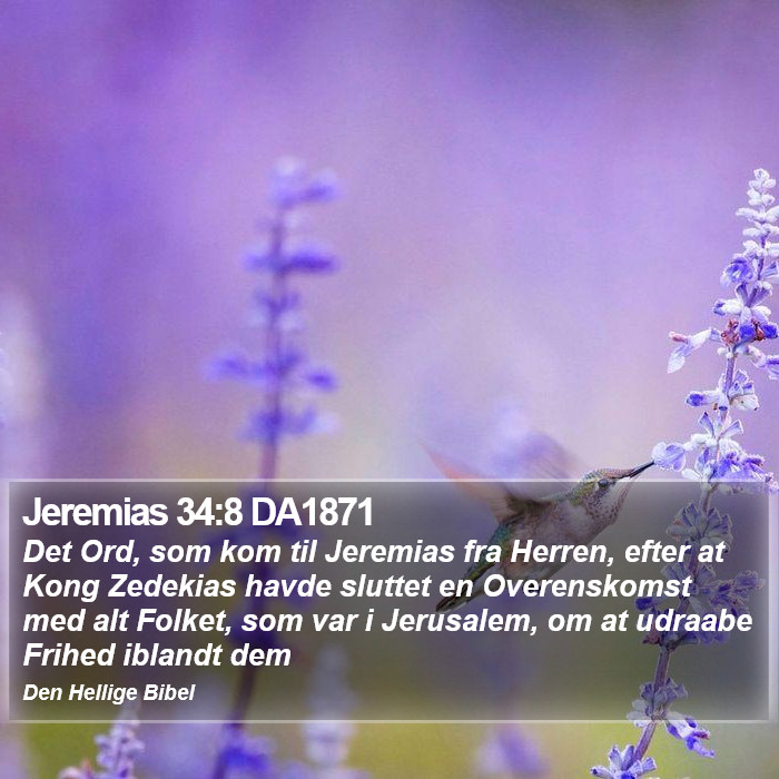 Jeremias 34:8 DA1871 Bible Study