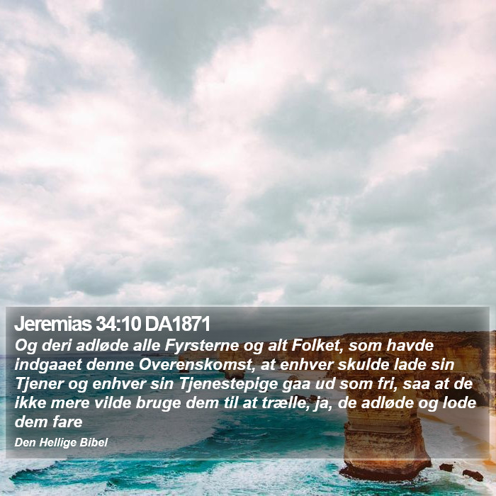 Jeremias 34:10 DA1871 Bible Study