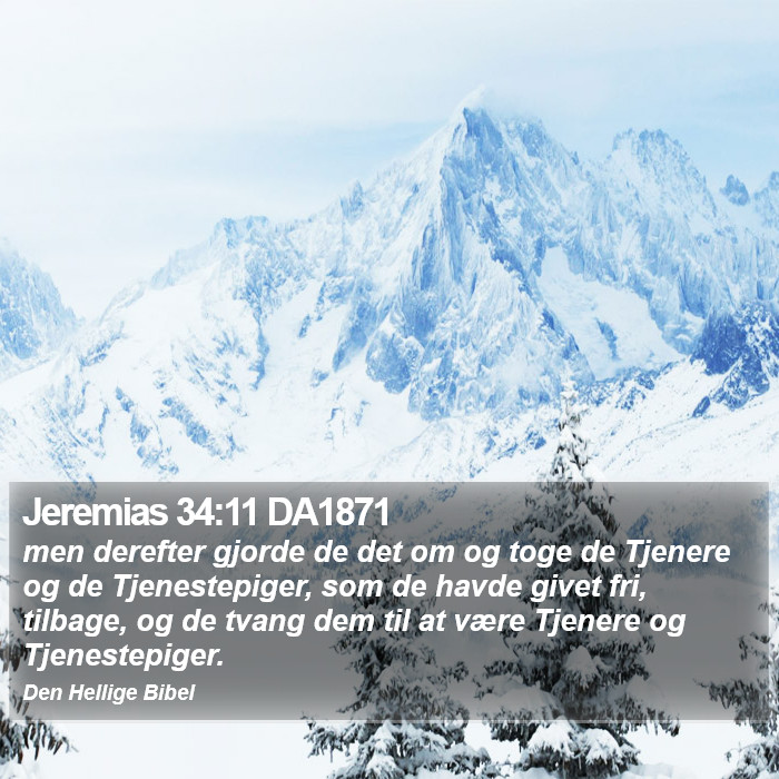 Jeremias 34:11 DA1871 Bible Study