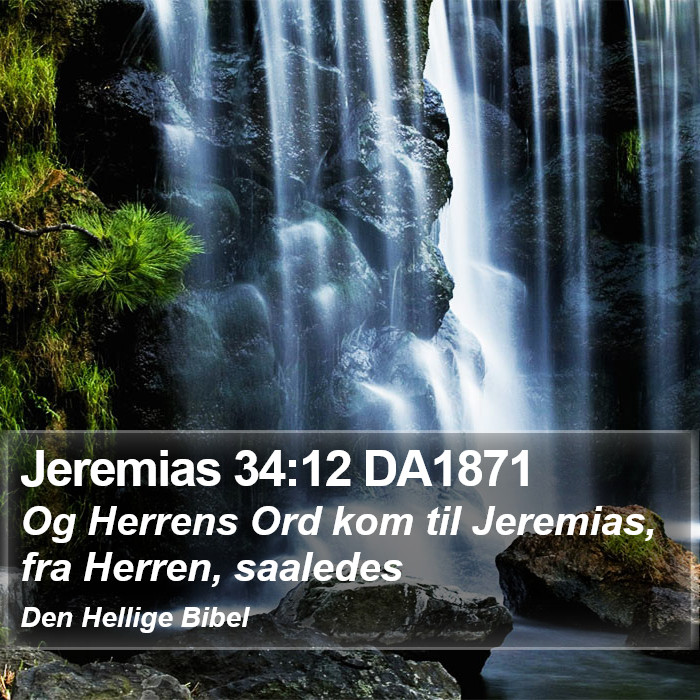 Jeremias 34:12 DA1871 Bible Study