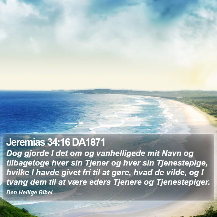 Jeremias 34:16 DA1871 Bible Study