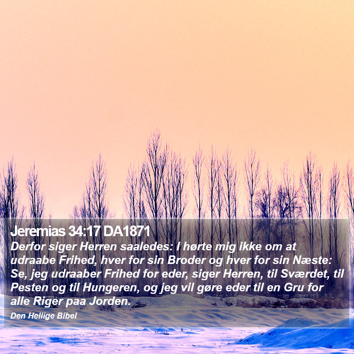 Jeremias 34:17 DA1871 Bible Study