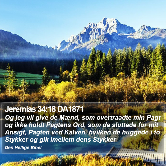 Jeremias 34:18 DA1871 Bible Study