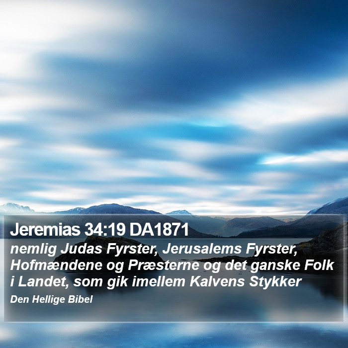 Jeremias 34:19 DA1871 Bible Study