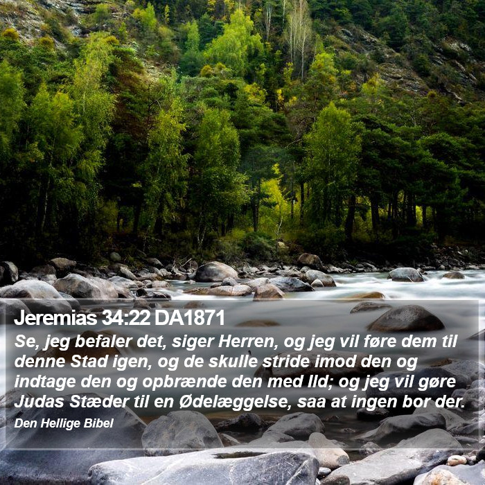 Jeremias 34:22 DA1871 Bible Study