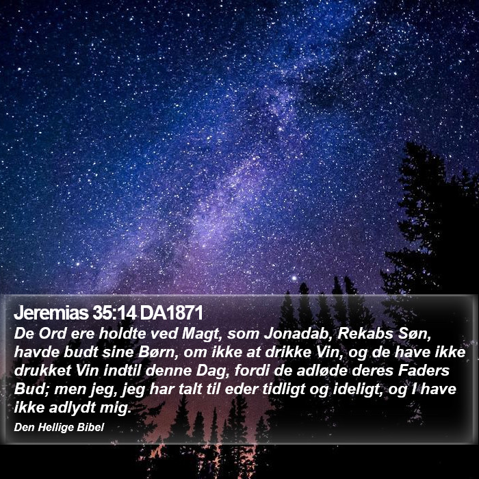 Jeremias 35:14 DA1871 Bible Study