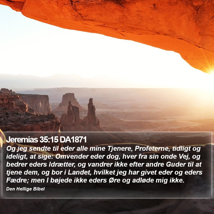 Jeremias 35:15 DA1871 Bible Study