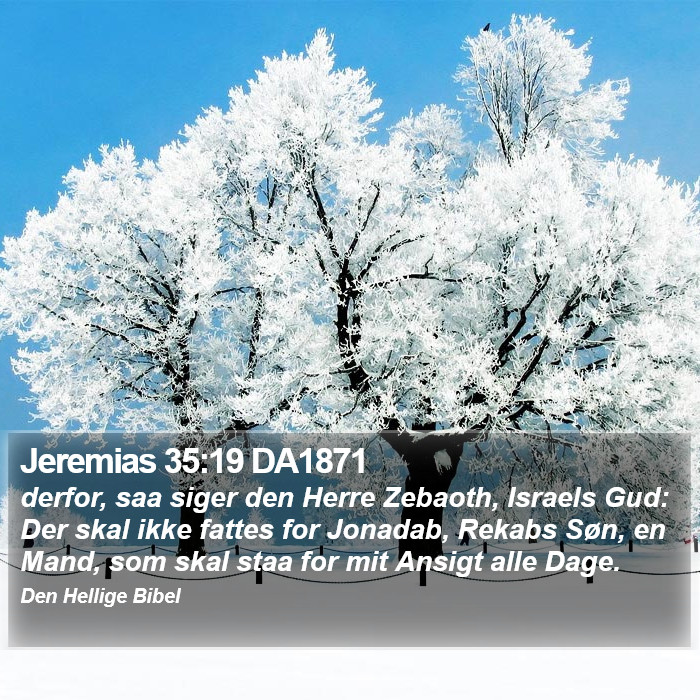 Jeremias 35:19 DA1871 Bible Study