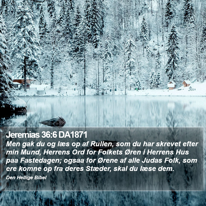 Jeremias 36:6 DA1871 Bible Study