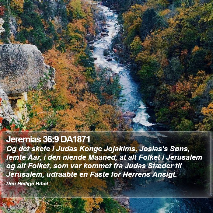 Jeremias 36:9 DA1871 Bible Study