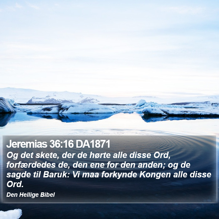 Jeremias 36:16 DA1871 Bible Study