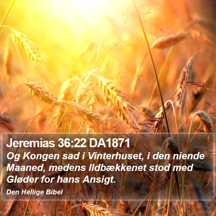 Jeremias 36:22 DA1871 Bible Study