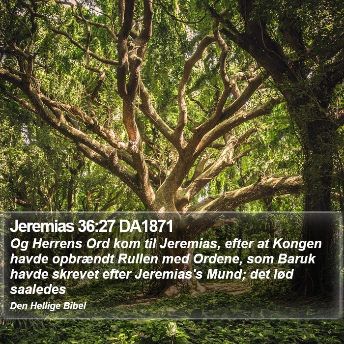 Jeremias 36:27 DA1871 Bible Study