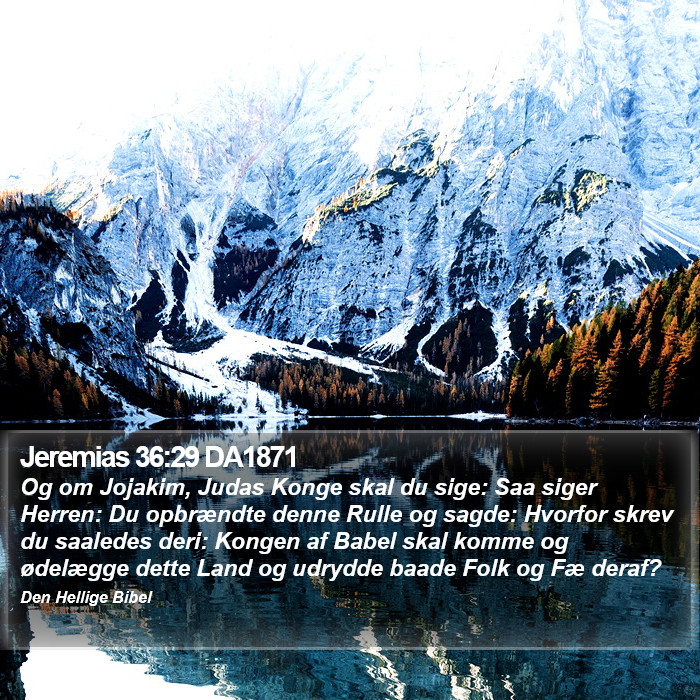 Jeremias 36:29 DA1871 Bible Study