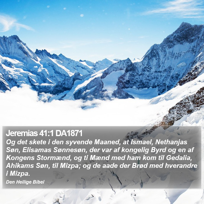 Jeremias 41:1 DA1871 Bible Study