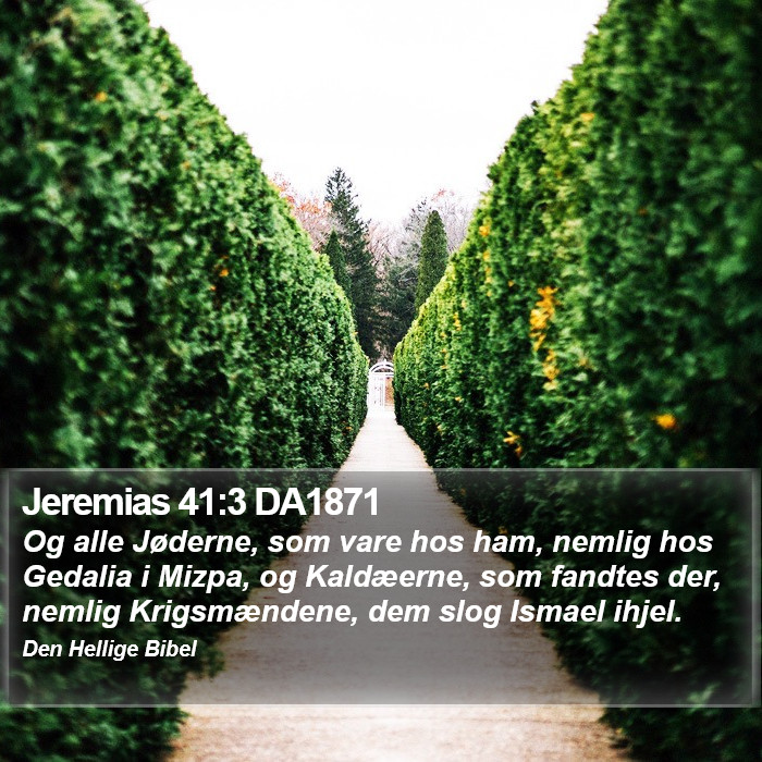 Jeremias 41:3 DA1871 Bible Study