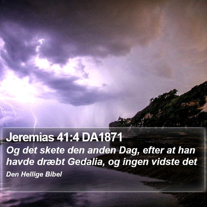 Jeremias 41:4 DA1871 Bible Study