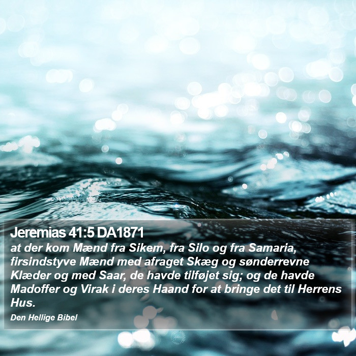 Jeremias 41:5 DA1871 Bible Study