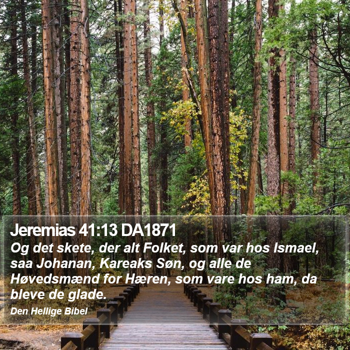 Jeremias 41:13 DA1871 Bible Study