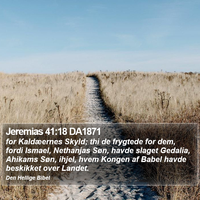 Jeremias 41:18 DA1871 Bible Study