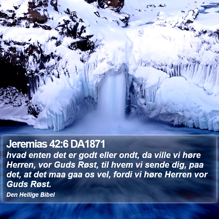Jeremias 42:6 DA1871 Bible Study