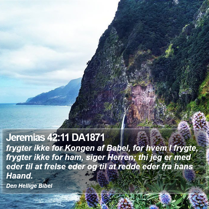 Jeremias 42:11 DA1871 Bible Study