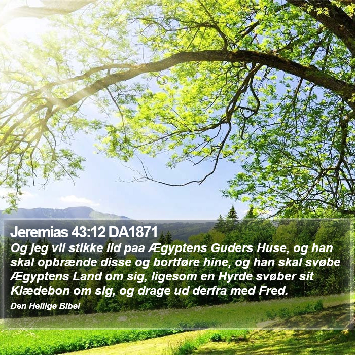 Jeremias 43:12 DA1871 Bible Study